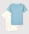 Lote de 2 camisetas de manga corta con estrellas multicolores de algodón ecológico de niño variante 1
