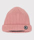 Gorro de punto tricotado con forro polar reciclado para bebé