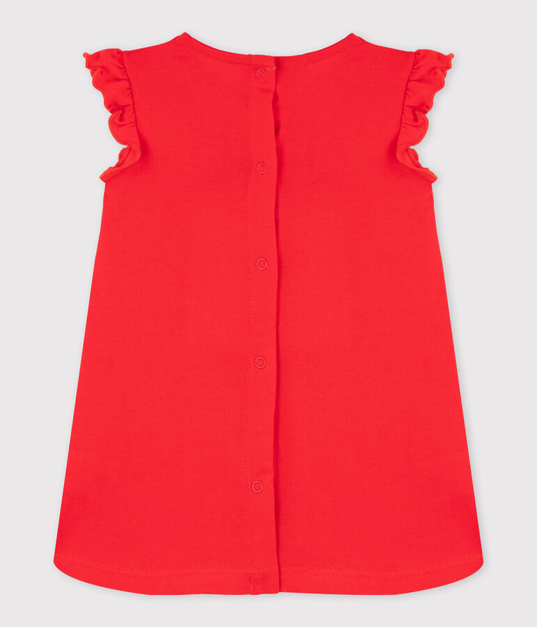 Vestido bordado para beb&eacute; ni&ntilde;a rojo