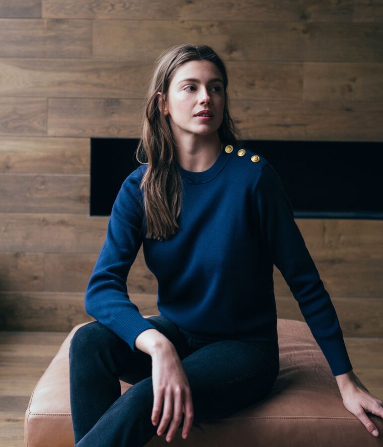 Jersey para mujer azul SMOKING