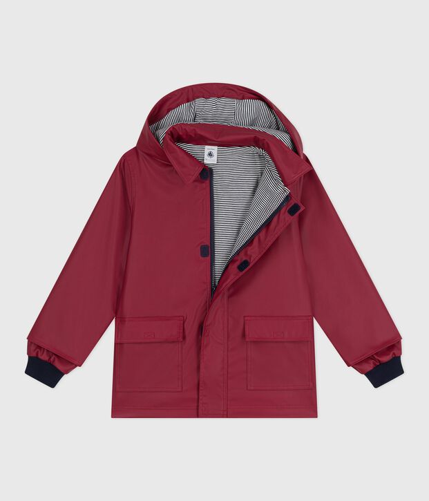 Impermeable emblem&aacute;tico infantil unisex rojo