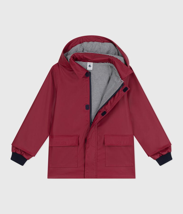 Impermeable emblem&aacute;tico infantil unisex rojo