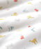 Saco de bebé con estampado de animales coloridos de algodón orgánico blanco MARSHMALLOW/blanco MULTICO