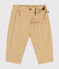 Pantalón de sarga para bebé beige FACILE