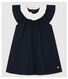 Vestido body con cuello de canalé de bebé niña