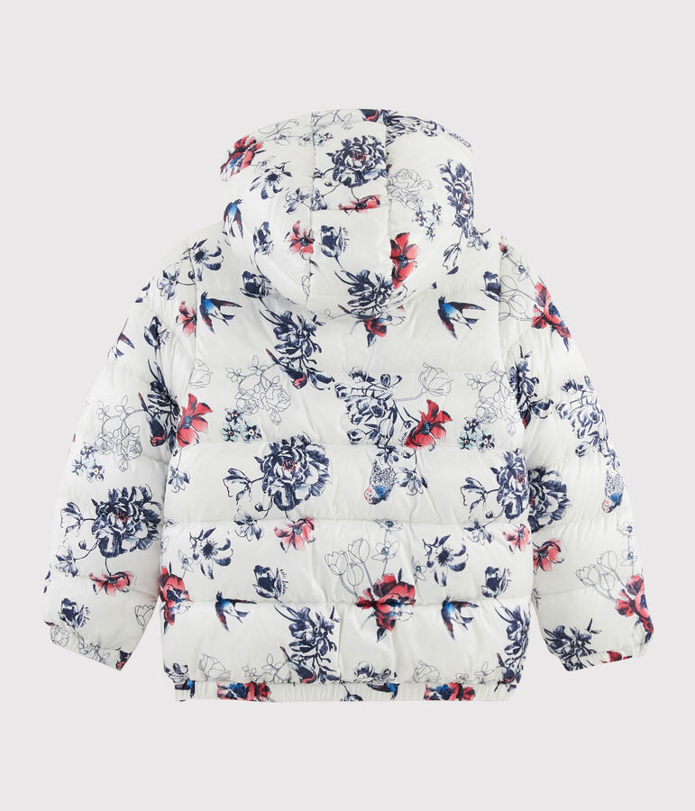 Abrigo para ni&ntilde;a beige COQUILLE/blanco MULTICO