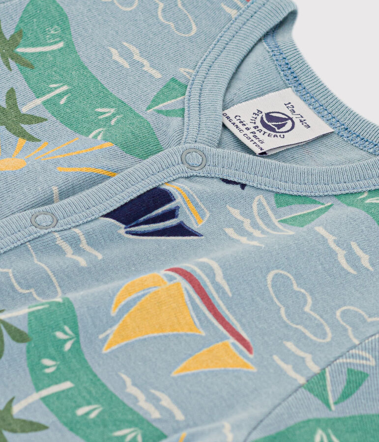 Mono corto de algod&oacute;n de exploradores para beb&eacute; azul/multicolor