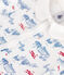 Mono corto de algodón con cuello y estampado de París para bebé blanco MARSHMALLOW/blanco MULTICO
