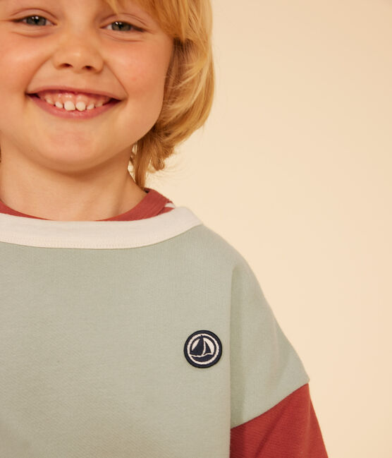 Sudadera «color block» de muletón para niño blanco AVALANCHE/ MULTICO