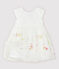 Vestido de celebración con tul bordado de bebé niña blanco MARSHMALLOW/blanco MULTICO
