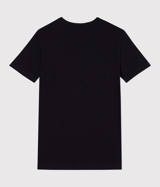 Camiseta Iconique de manga corta de punto liso para mujer negro BLACK