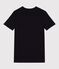 Camiseta Iconique de manga corta de punto liso para mujer negro BLACK