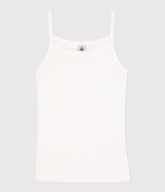 Camiseta de tirantes L'ICONIQUE de algodón ORGÁNICO de mujer blanco ECUME