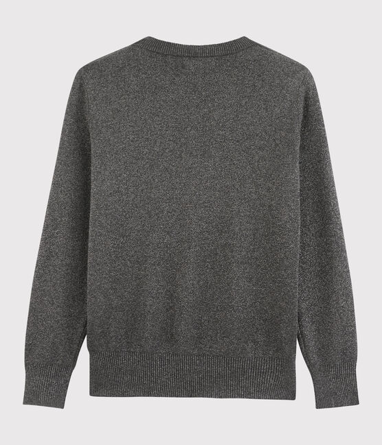 Jersey de algodón brillante para mujer negro CITY/gris ARGENT