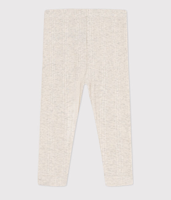 Leggings de algodón para bebé beige MONTELIMAR CHINE