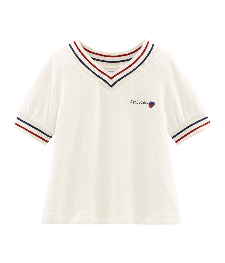 Blusa infantil para ni&ntilde;a blanco MARSHMALLOW