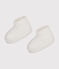 Patucos de punto de nacimiento para bebé blanco MARSHMALLOW