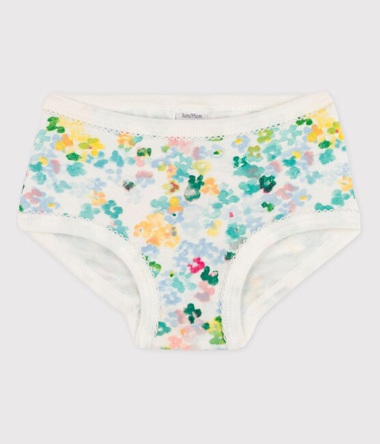 Braguita de algodón de niña blanco MARSHMALLOW+VERT/ MULTICO CN