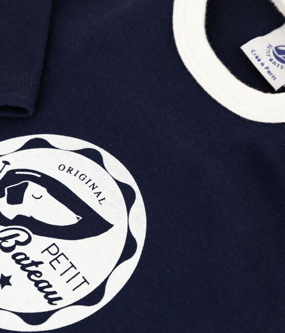 Camiseta para bebé niño azul SMOKING