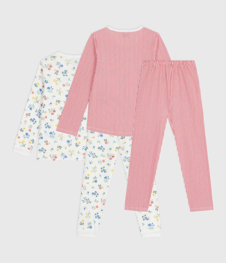 Juego de pijamas infantiles de algod&oacute;n estampado multicolor