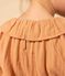 Blusa de gasa de algodón para niña rosa SIENNA