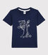 Camiseta de manga corta de algodón de niño