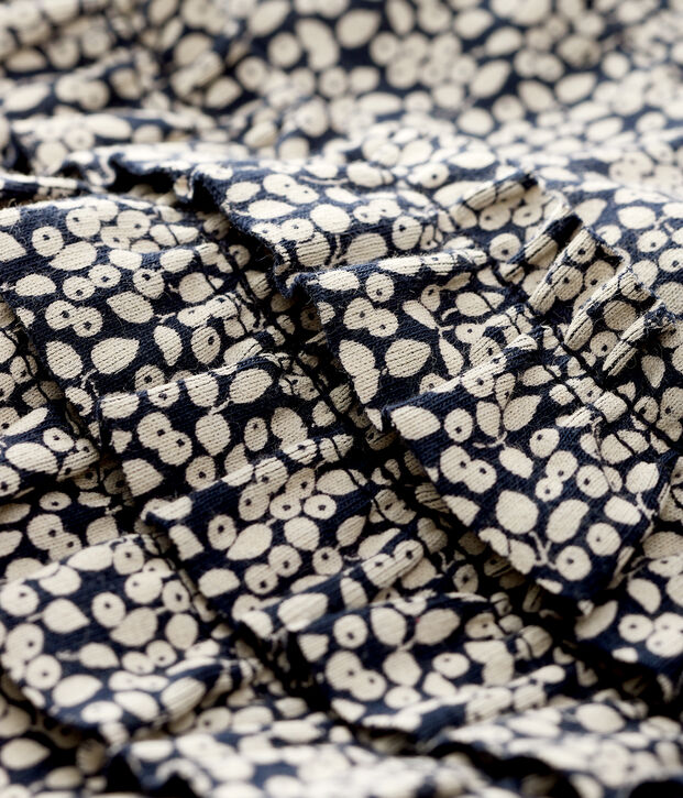 Leggings estampados para beb&eacute; ni&ntilde;a azul/blanco