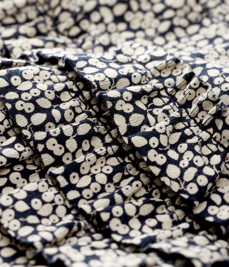 Leggings estampados para beb&eacute; ni&ntilde;a azul/blanco