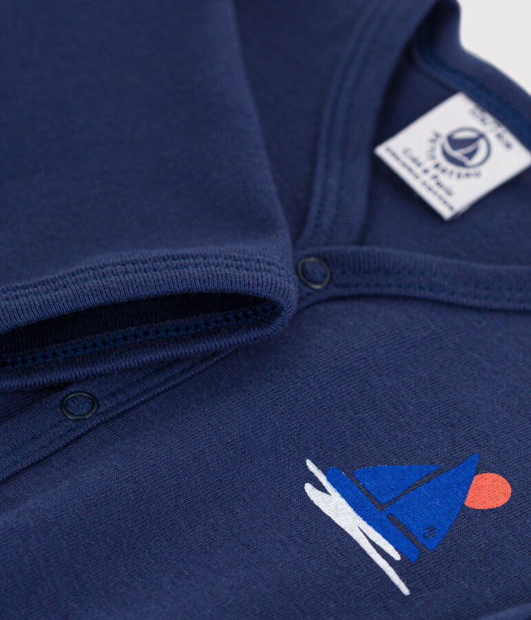 Pelele azul de algod&oacute;n azul