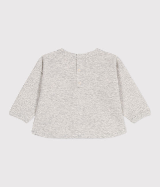 Sudadera lisa de algodón para bebé gris BELUGA CHINE