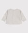 Sudadera lisa de algodón para bebé gris BELUGA CHINE