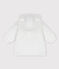 Abrigo de sherpa suave de bebé. blanco MARSHMALLOW