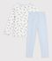 Pyjama  en velours gris/multicolor