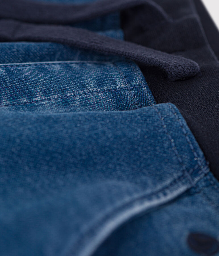 Bermuda vaquera de ni&ntilde;o azul