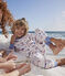 Pijama París de algodón de niño/niña blanco MARSHMALLOW/blanco MULTICO