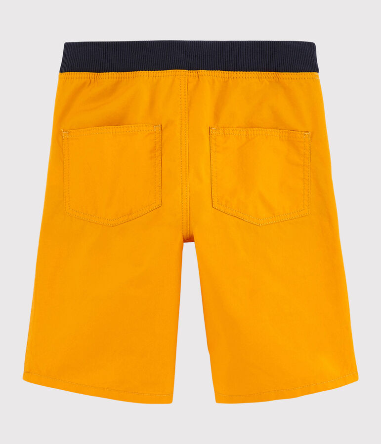 Bermudas de sarga de ni&ntilde;o amarillo