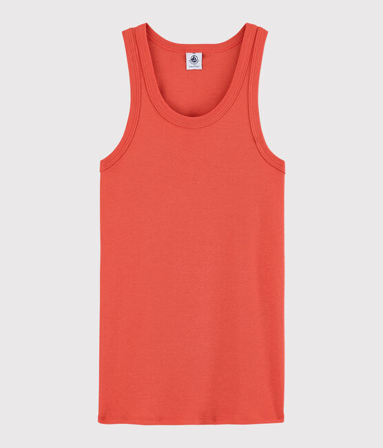 Camiseta de tirantes emblemática de algodón de mujer naranja OURSIN