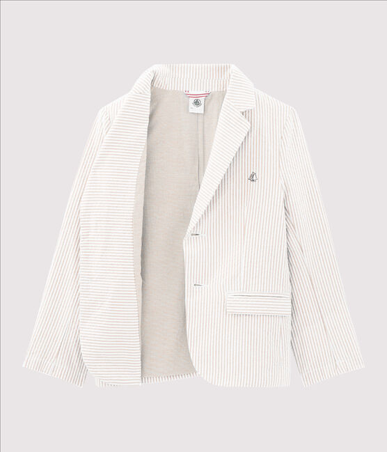 Chaqueta de niño beige BEIGE/blanco MARSHMALLOW