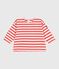 Camiseta marinera bebé en algodón grueso rosa FLEUR/ SPICY
