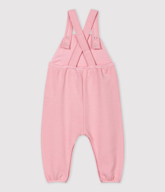 Peto de muletón de bebé. rosa CHARME