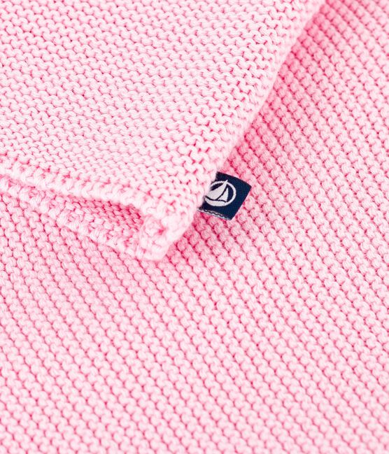 Cárdigan de punto bobo de algodón para bebé rosa MARQUISE