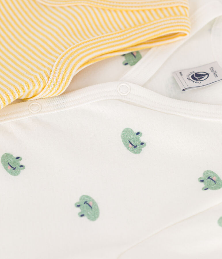 Juego de 2 monos cortos de algod&oacute;n para beb&eacute; multicolor