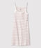Vestido de tirantes de mujer blanco MARSHMALLOW/rojo TERKUIT