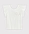 Camiseta de niña blanco MARSHMALLOW