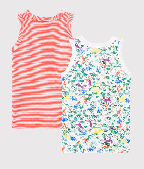 Lote de 2 camisetas de tirantes con estampado de jungla de niño variante 1