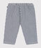 Pantalón de tela para bebé azul MEDIEVAL/blanco MARSHMALLOW