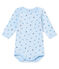 Body de manga larga para bebé niño azul FRAICHEUR/azul ALASKA