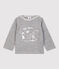 Camiseta de manga larga a rayas para bebé niño gris SUBWAY CHINE