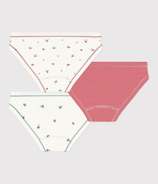 Juego de braguitas infantiles de algod&oacute;n estampado multicolor