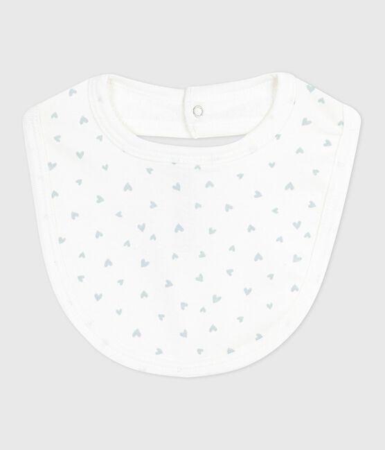 Babero de algodón estampado para recién nacido azul MARSHMALLOW/blanco GOMME